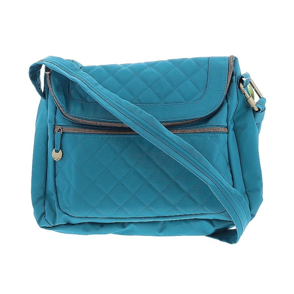Travelon Quilted Teal Crossbody Bag
